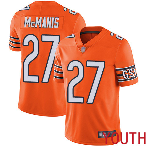 Chicago Bears Limited Orange Youth Sherrick McManis Alternate Jersey NFL Football #27 Vapor Untouchable